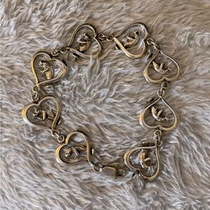 Sterling Silver Kabana Manatee Love Bracelet